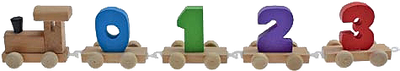 Holz-Zahlen-zug