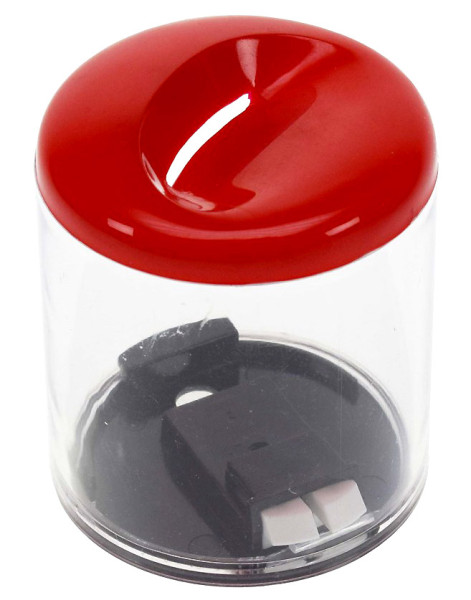 Round money box M, red