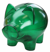 Saving Bank "Piggy XL", green