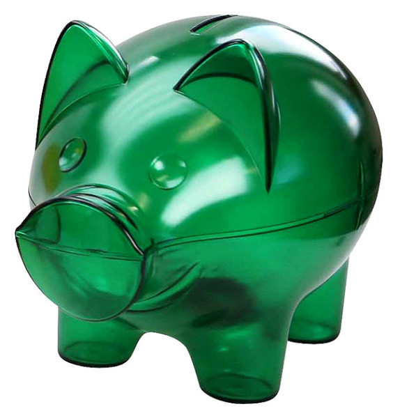 Saving Bank "Piggy XXL", green